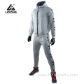 Custom Zipper Hoodie Men Blank Style Grey Hoodies